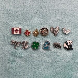 Floating Locket Charms - Canada theme